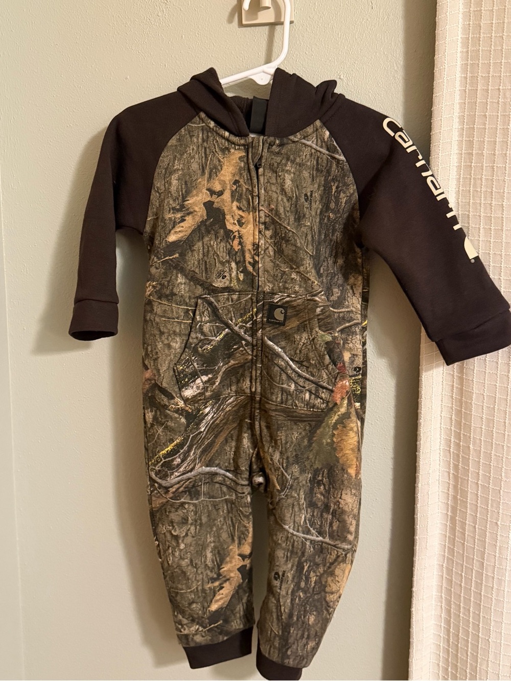 Carhartt Kids Camouflage Hooded One-Piece - Brown/Black